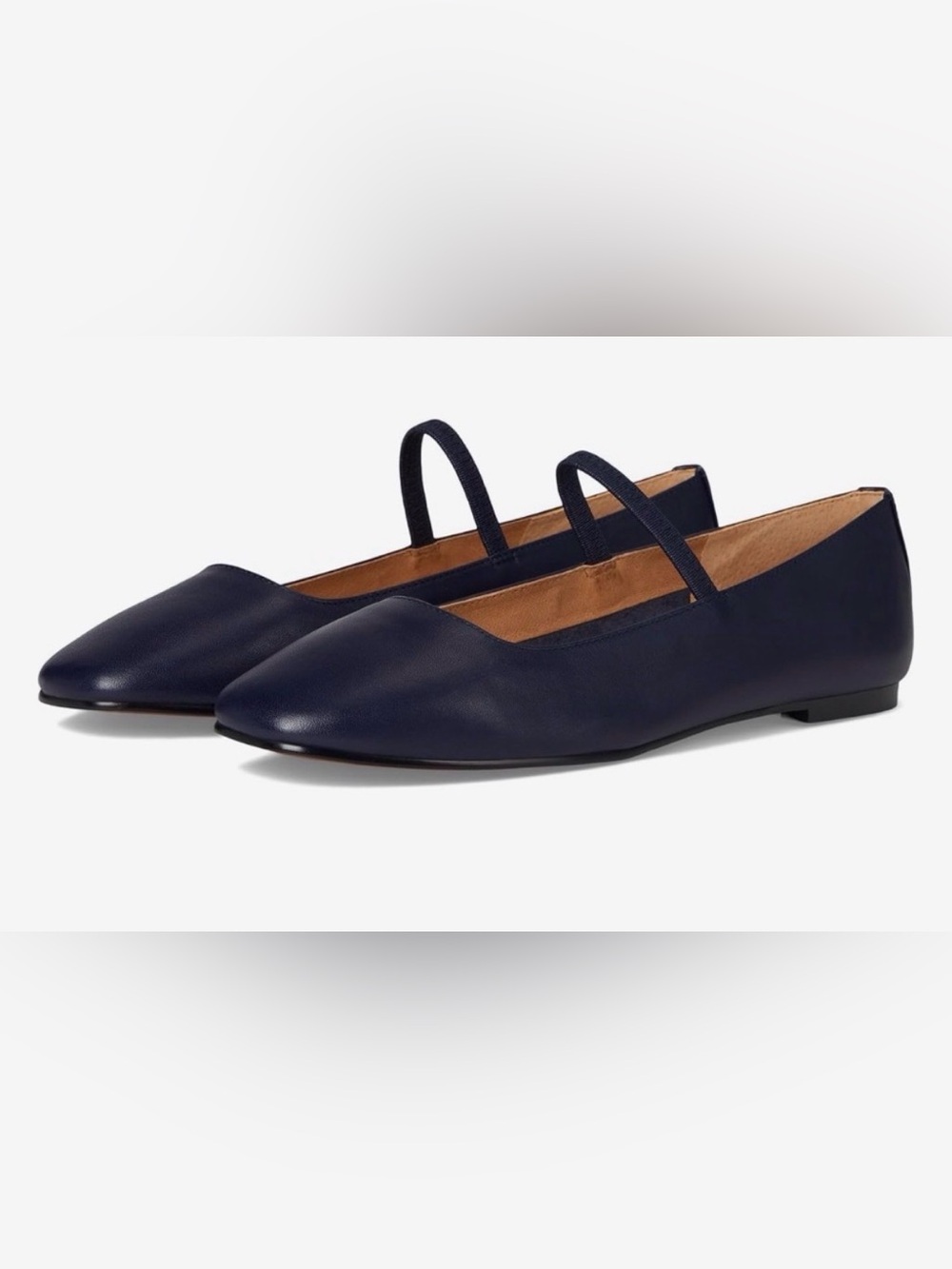 Madewell Greta Leather Mary Jane Ballet Flats